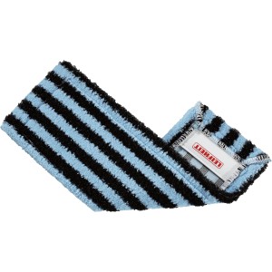 Panno di ricambio Leifheit Profi Outdoor, a righe blu e nere, per la pulizia di aree esterne.