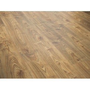 Pavimento laminato Excellent Rovere Barique, 8 mm di spessore, decoro rovere scuro con venature.