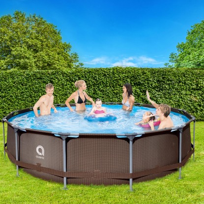 Piscina fuori terra tubolare tonda in pvc/acciao Jilong 427x84 cm