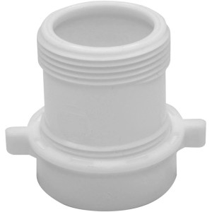 Prolunga sifone in plastica bianca per impianti idraulici.