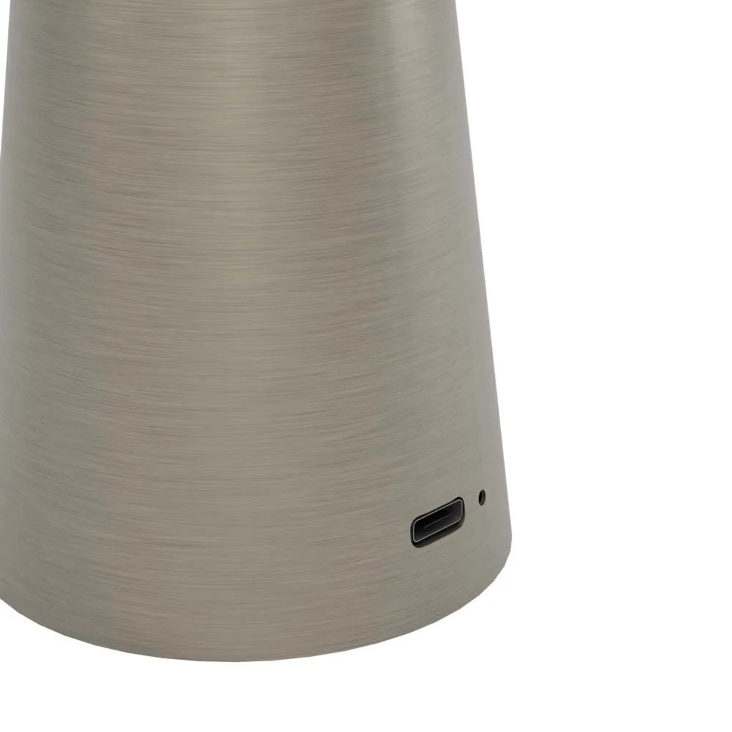Lampada da tavolo a LED EGLO Piccola in bronzo scuro, con dimmer touch e porta USB.