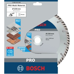 Disco diamantato da taglio Bosch 230x22,23 mm standard universale