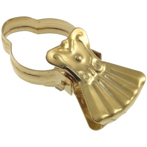 Clip per bastone per tende color oro per binari per tende.
