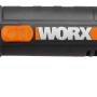 Smerigliatrice angolare a batteria Worx WX800 20V con batteria. Design compatto per lavori di smerigliatura.