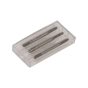 Set maschi LUX acciaio M3 Comfort, set da 3 pezzi in scatola di plastica.