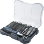 Set cacciavite e inserti LUX, 106 pezzi, con cacciavite, inserti e bussole in scatola.