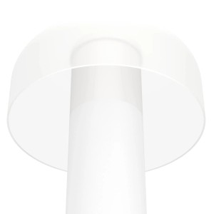 Lampada da tavolo a LED EGLO Ponente bianca per esterni, dimmerabile e senza fili.