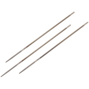 3 lime per catena LUX, 4 mm, per accessori per motoseghe per affilare le catene.