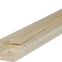 Listelli in legno piallato, colore legno chiaro, per interni e decorazioni.