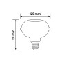 Lampada LED decorativa E7 eclipse Prismalux 265 lm ambrata_6