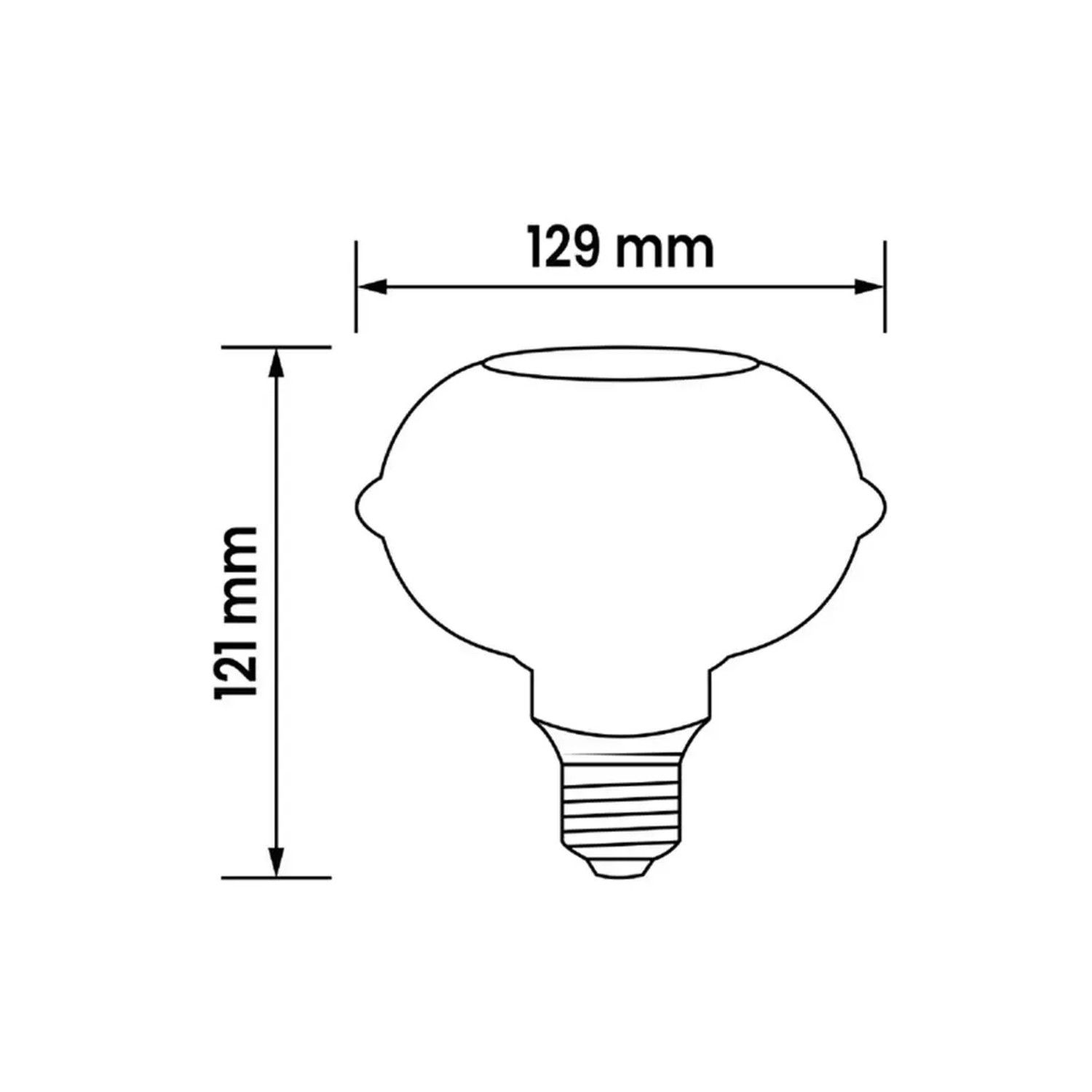 Lampada LED decorativa E7 eclipse Prismalux 265 lm ambrata_6