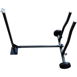 t.b.t. Cavalletto spaccalegna con ruote, nero.