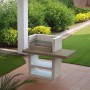 Barbecue in muratura Agadir griglia 67 cm 125x64x110 cm grigio cemento