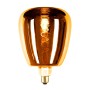 Lampadina LED E27 decorativa effetto oro con filamento.