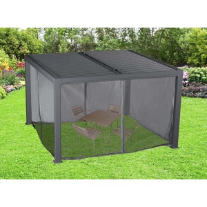 Tenda zanzariera per pergola bioclimatica 3630 antracite
