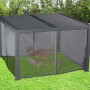 Tenda zanzariera per pergola bioclimatica 3630 antracite H231xL300xP360 cm_2