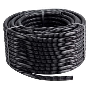 Corrugati (tubo corrugato) nero arrotolato di t.b.t.