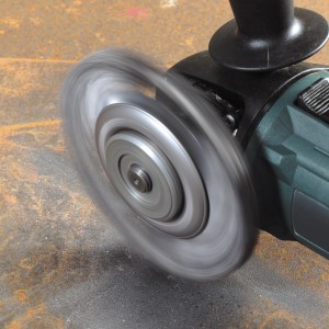 Spazzola rotonda LUX intrecciata, 115 mm, per smerigliatrici angolari, per la rimozione della ruggine dall'acciaio.
