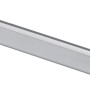 Tubo appendiabiti ovale Hettich, 1200 mm, acciaio, grigio argento, per accessori mobili.