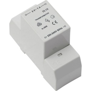 Trasformatore campanello OBI bianco 1A per campanelli, 9,1x6,5x2,5cm.