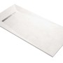 Piatto doccia t.b.t., piatto, rettangolare, bianco con canalina di scarico.