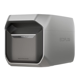 Batteria di espansione Ecoflow Delta 3, 1024 Wh, grigia. Batteria aggiuntiva per impianti solari.