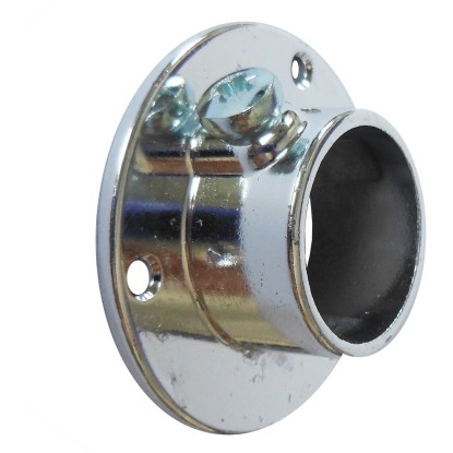 Set ghiere con vite per tubo cromo