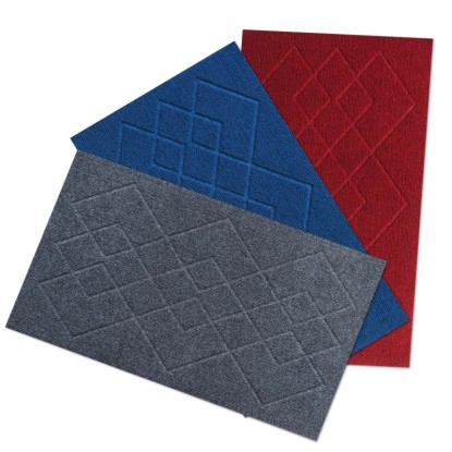 Zerbino in poliestere antiscivolo Scolpito 40x60 cm colori assortiti