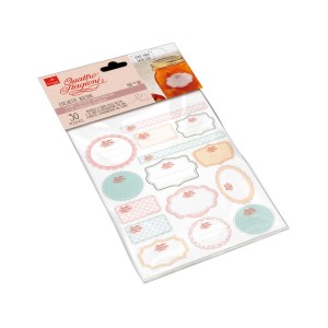 Etichette t.b.t. per conserve fatte in casa, 30 pezzi.