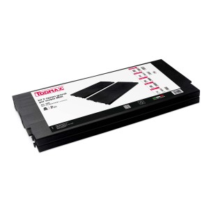 t.b.t. per mobili da balcone, composto da due ripiani neri.