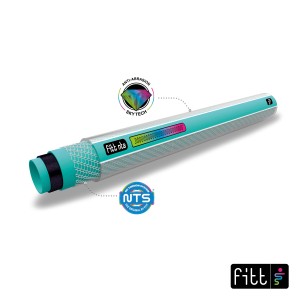 Tubo per irrigazione t.b.t. con struttura multistrato e sistema anti-torsione.