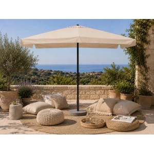 Ombrellone da giardino palo centrale Garden Friend 2x3 m ecrù