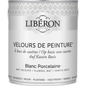 Idropittura lavabile Velours de Peinture Liberon Blanc Porcelaine 2,5 L