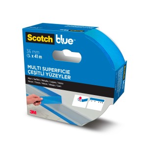Nastro adesivo Scotch Blue, 36mm x 41m, multi superficie.