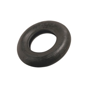 Copertura nera con profilo scanalato, Ø 400 mm per ruote e rotelle.