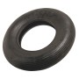 Copertura nera con profilo scanalato, Ø 400 mm per ruote e rotelle.