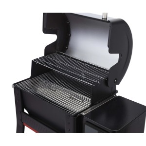 Barbecue a pellet Weber Searwood Nero con coperchio