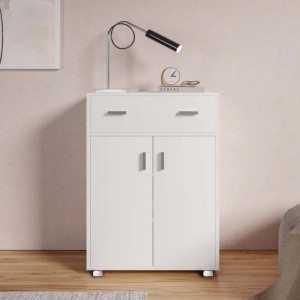 Mini ruote adesive set 4 pezzi Ø 35 mm portata 60 kg bianco rosso