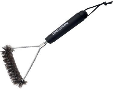 Spazzola Per Barbecue Con Raschietto, Confezione Da 2 Pezzi, Setole In Acciaio Inox Anti-rottura, Manico Lungo 43 Cm Antiscivolo, Testina A 360°, Per Griglie A Gas, Carbonella E Affumicatori