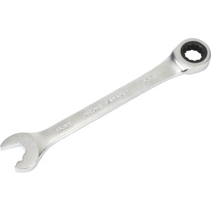 Chiave a cricchetto LUX 15 mm Comfort in acciaio al cromo-vanadio.