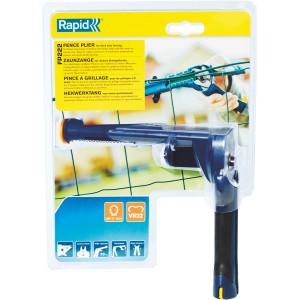 Pinza per recinzione Rapid FP222 in blister, pinza per fissare i fili di tensione.