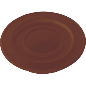 Rosetta marrone per tubi da stufa, accessori per stufe e sistemi di riscaldamento.