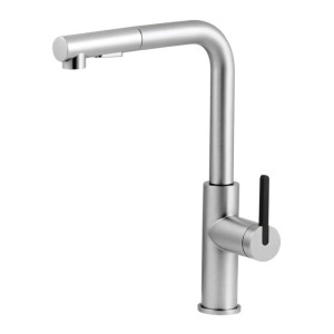 Rubinetto da cucina estraibile Idrostile Studio Design acciaio spazzolato