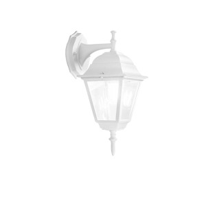Applique da esterno bianca t.b.t. in stile lanterna classica.
