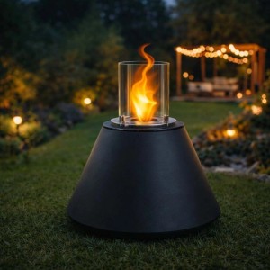 Camino a bioetanolo giardino Divina Fire Stromboli 3,4 kW Ø60xH56 cm antracite