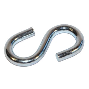 Gancio a S in metallo, ideale per set di ganci e occhielli.