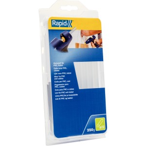 Barrette di colla Rapid per pistola, 250g, adatte per PVC e cavi.