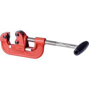 Tagliatubi per acciaio Rothenberger Industrial (10-42mm) rosso, con manico nero.