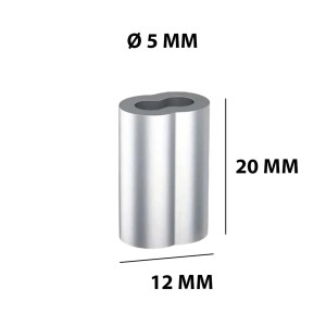 t.b.t. Altre catene, color argento, dimensioni: 5 x 12 x 20 mm.