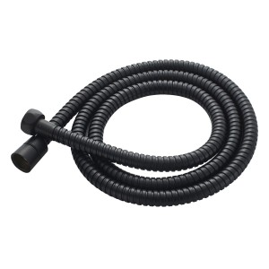 Tubo flessibile nero, ondulato, per applicazioni idrauliche.